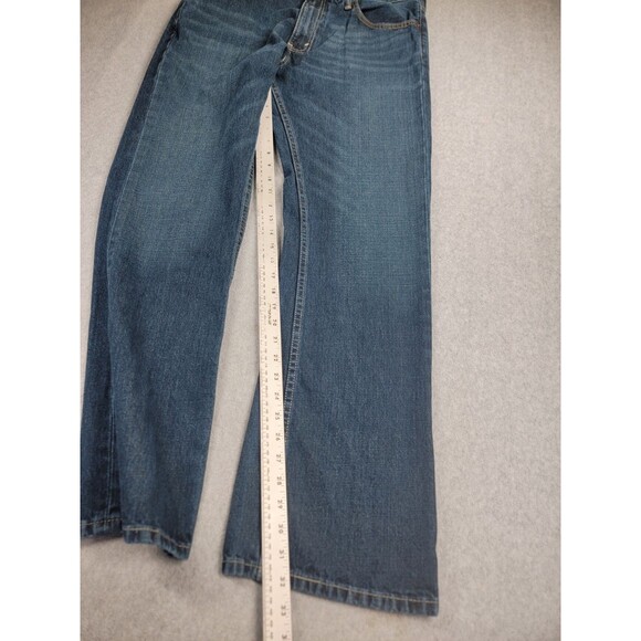 Levis 527 Jeans Mens 36x32 Boot High Rise Cotton Dark Blue Whiskered Western - Picture 2 of 14